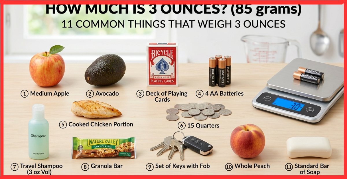 How Much Is 3 Ounces?