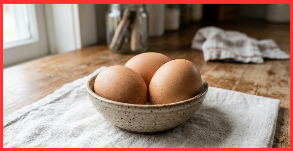 Three Large Eggs
