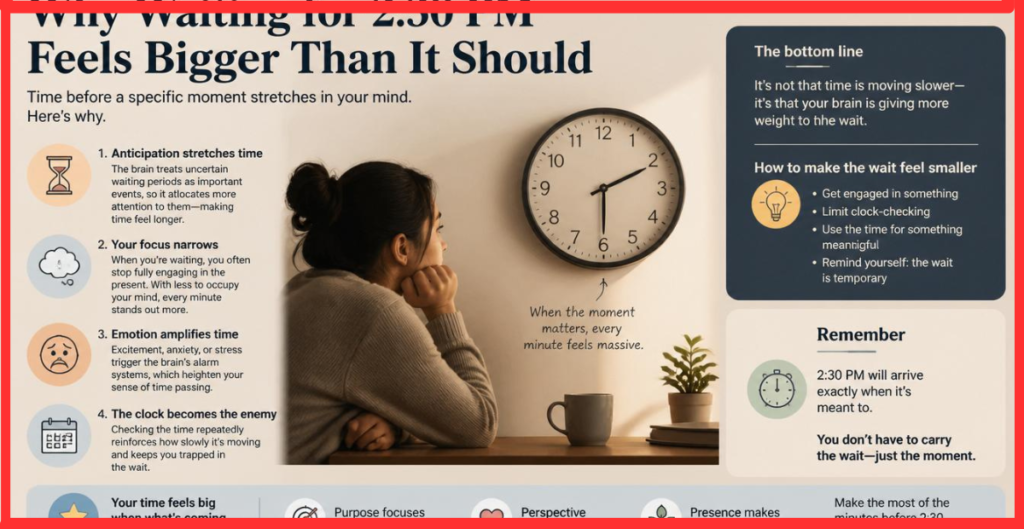 Waiting for 2:30 PM