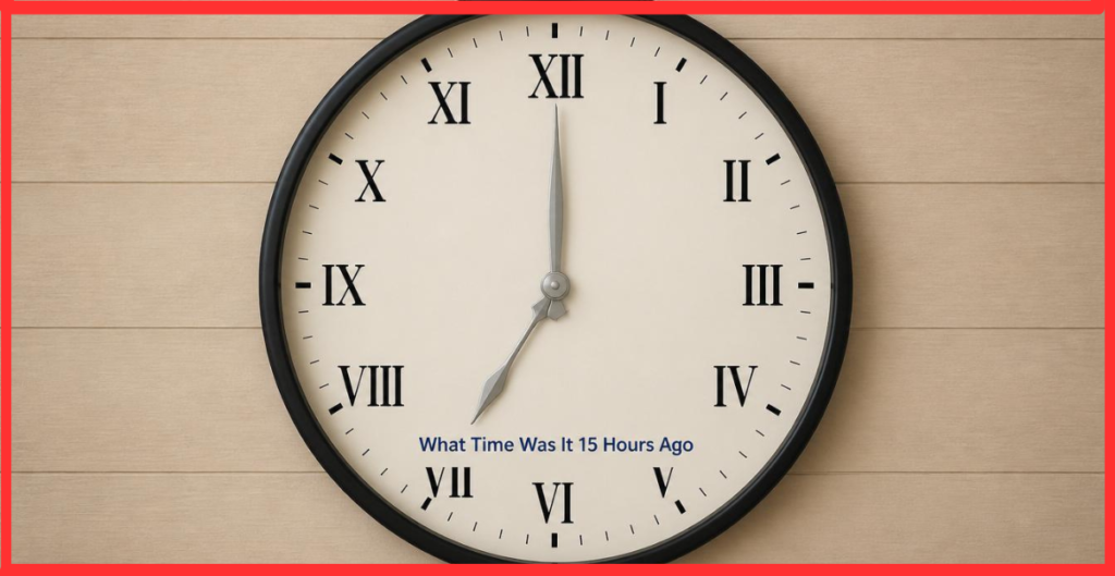 What Time Was It 15 Hours Ago