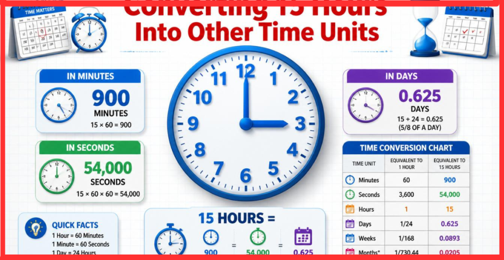 15 hours in other time units