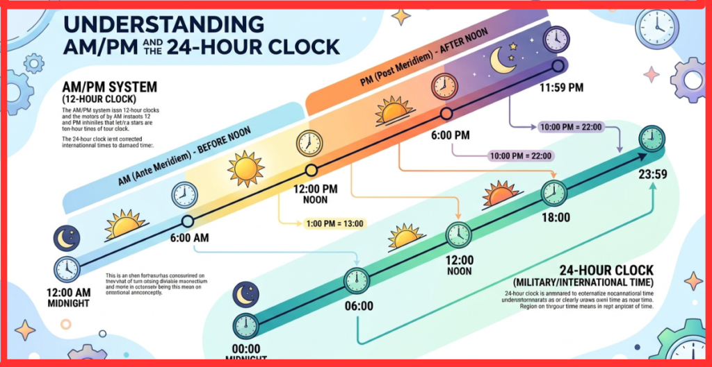 AM/PM and the 24-Hour Clock