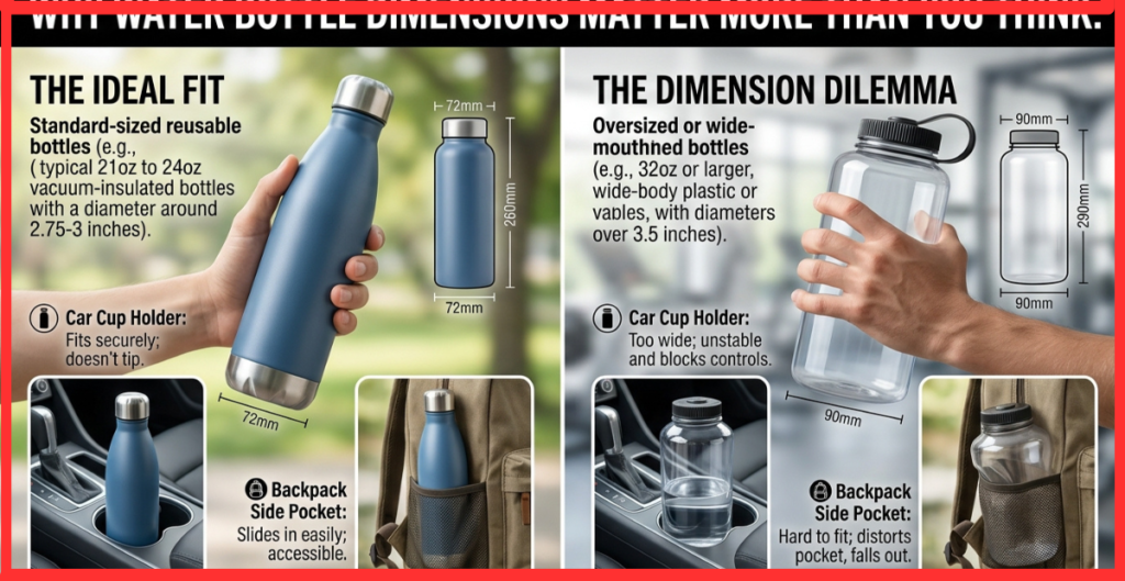 Why Water Bottle Dimensions Matter