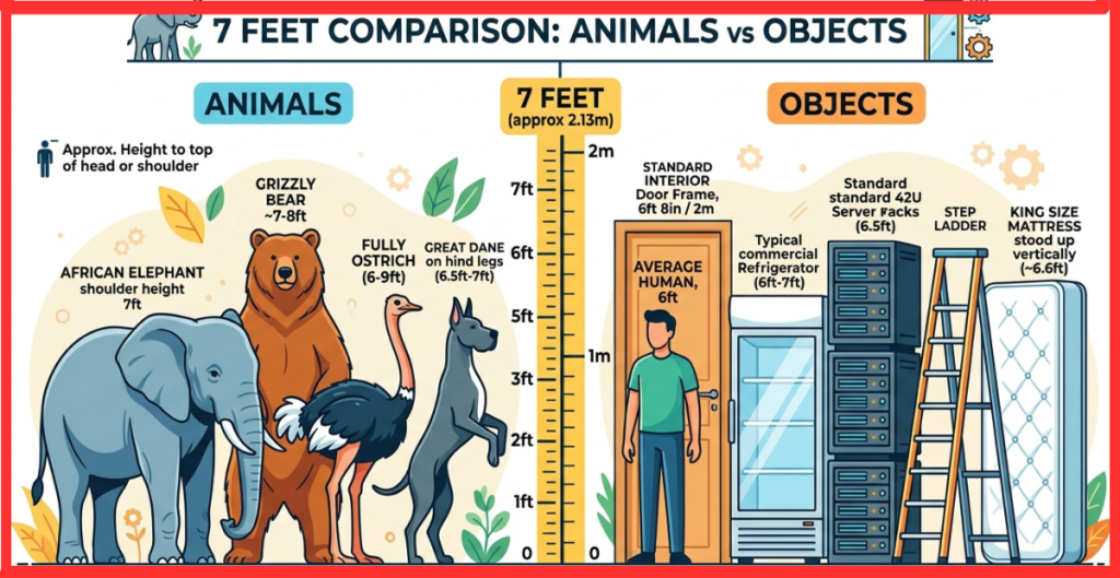 7 Feet Comparison