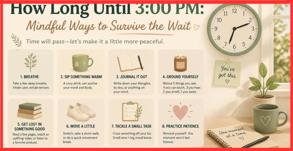 how to pass time while waiting mindfully