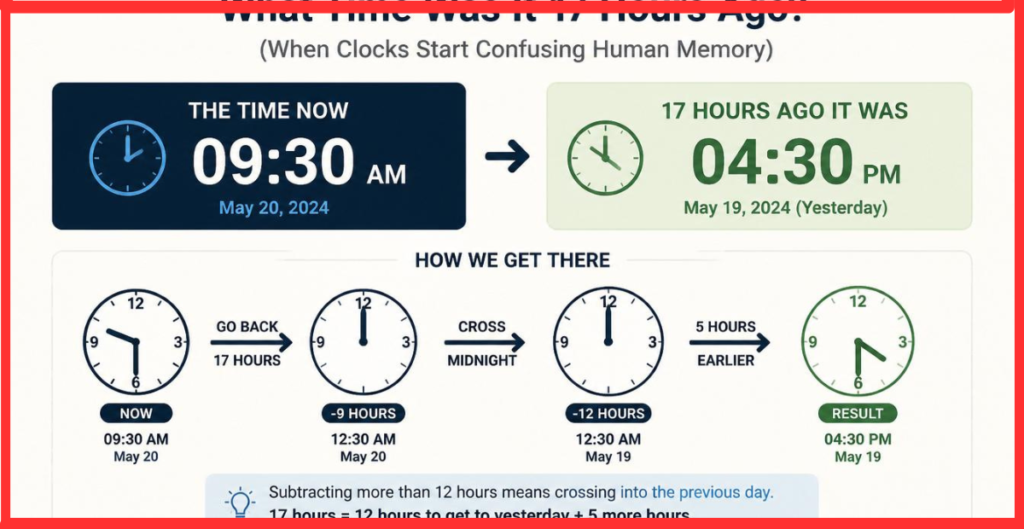 what time was it 17 hours ago