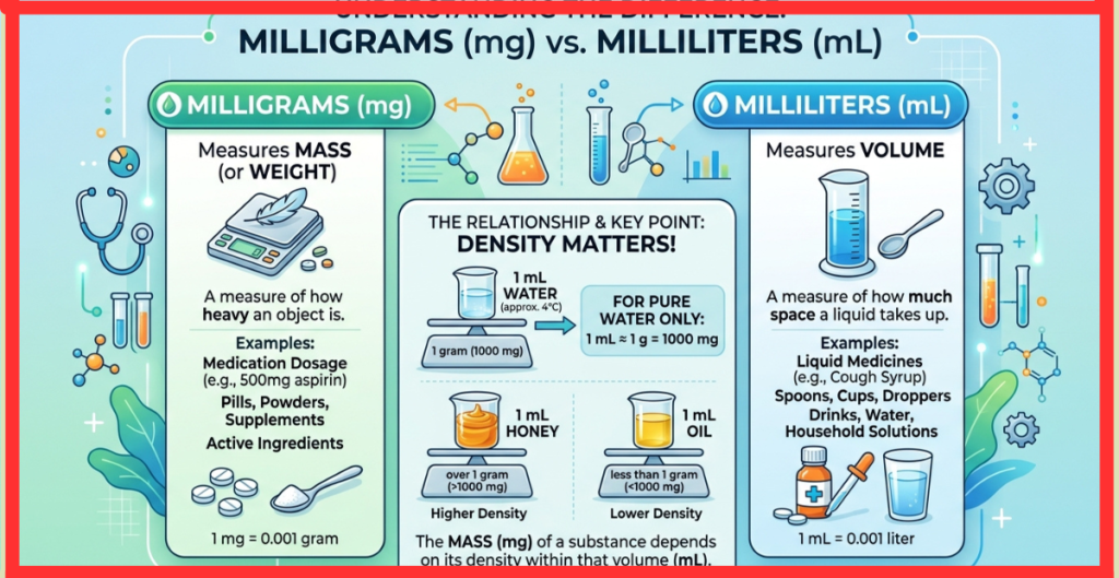 What Is the Difference Between Milligrams and Milliliters?