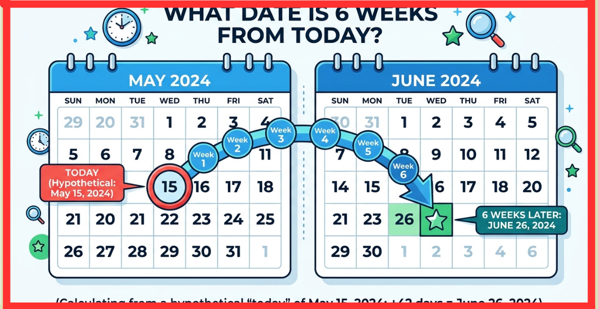 What Date Is 6 Weeks From Today