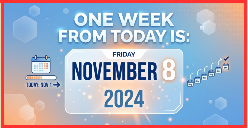 What Date Is 1 Week From Today