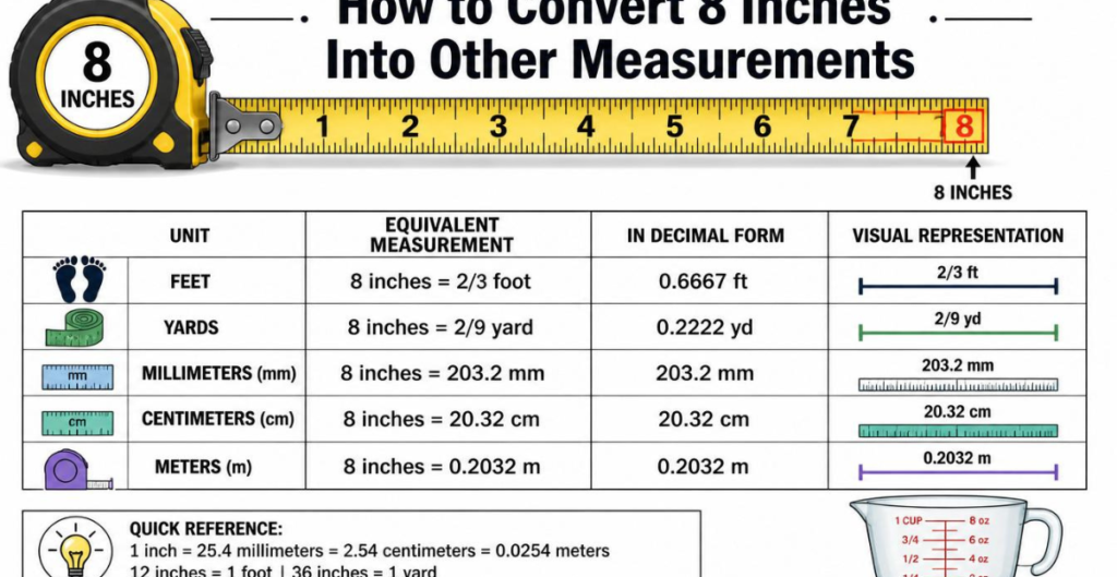 Convert 8 Inches