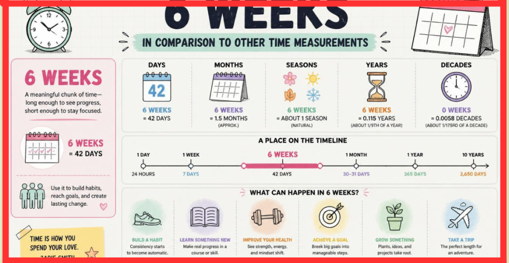 Six Weeks Compared With Other Time Measurements
