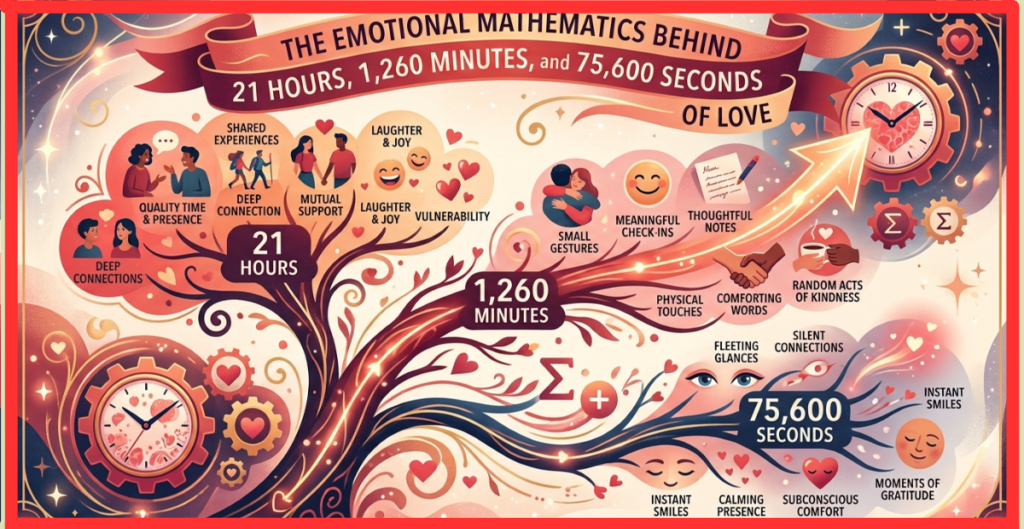 The Emotional Mathematics Behind 21 Hours, 1,260 Minutes, and 75,600 Seconds of Love